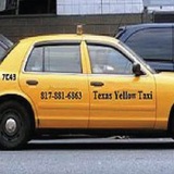 texas yellow  amp  checker taxi